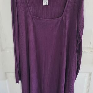 Women's Purple Long Sleeve Top